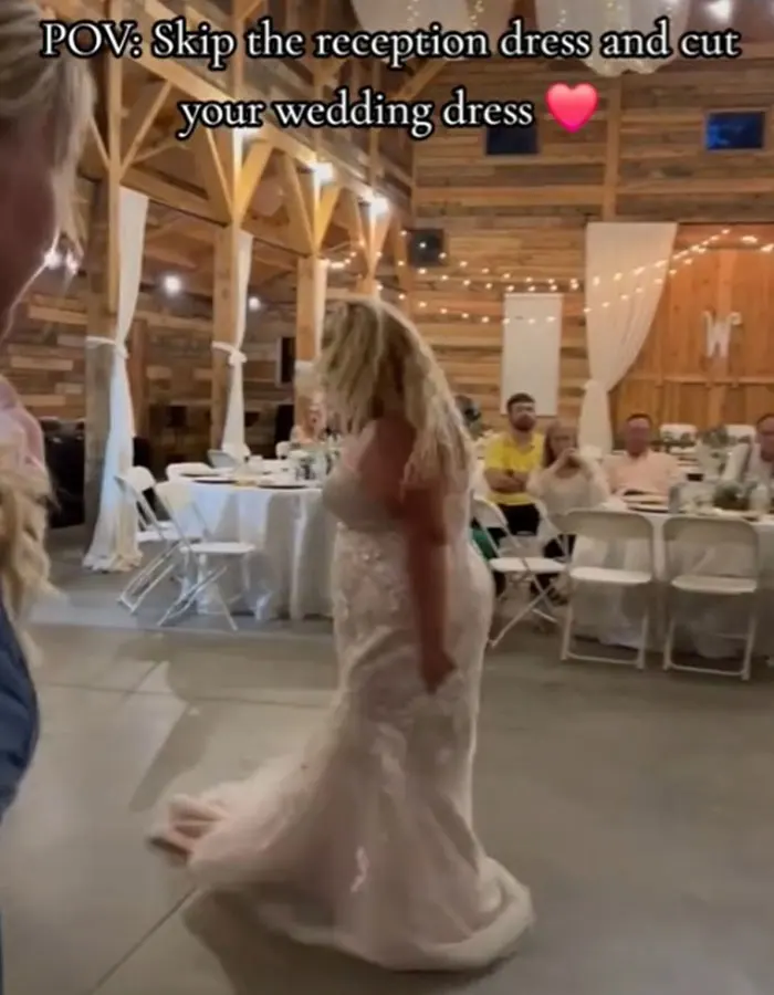 “A Lovely Dress Ruined”: Bride Leaves Guests “Stressed” By Chopping Off Her Wedding Dress