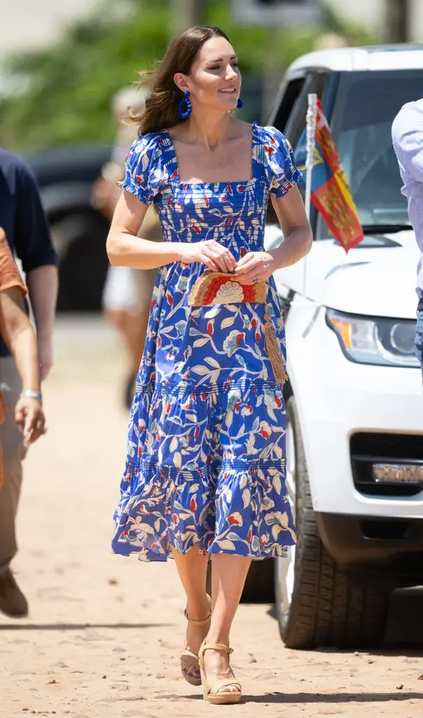 princess kate tory burch floral dress in belsize