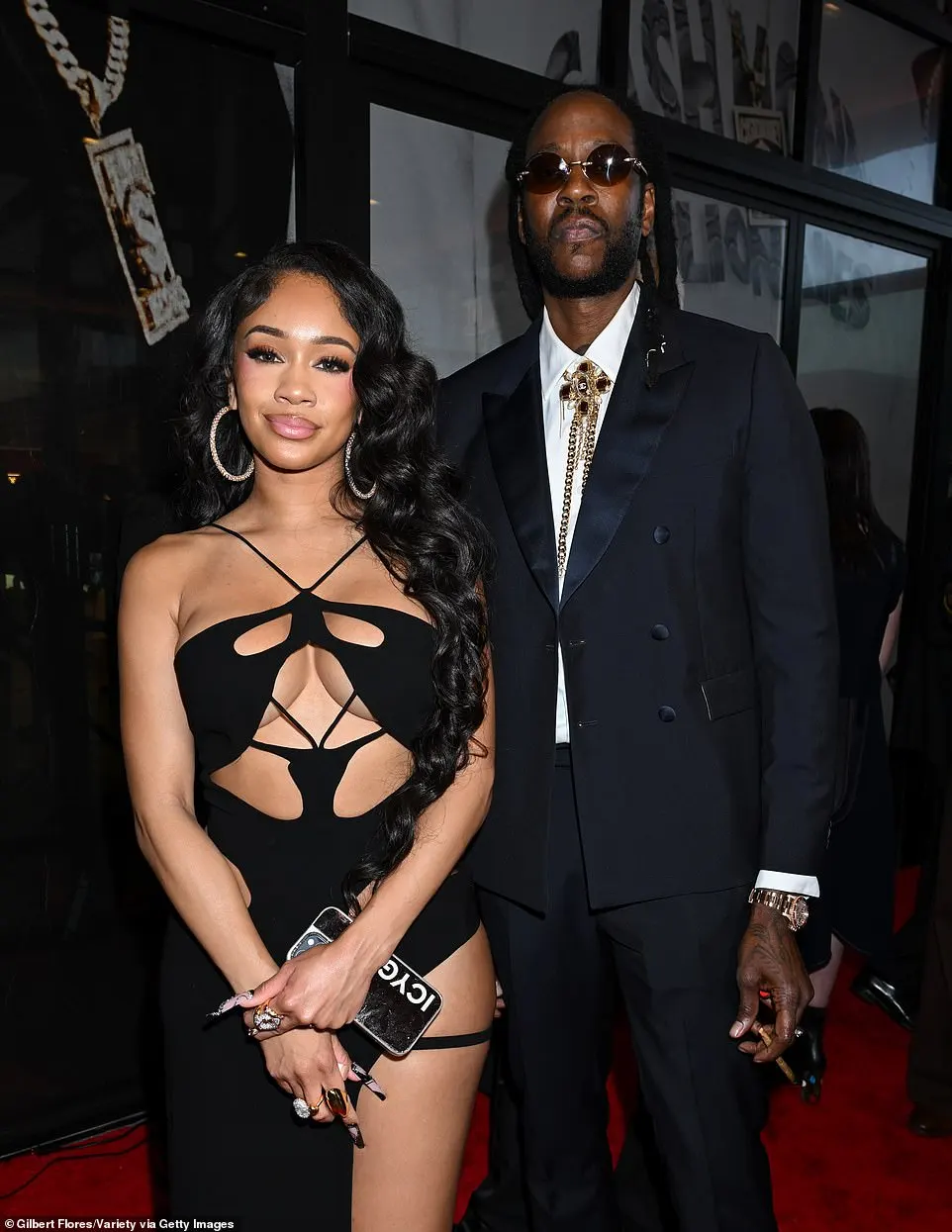 The NoCal native also mingled with colleagues like Grammy-winning rapper 2 Chainz, who wore a black suit with a gold watch and bolo tie