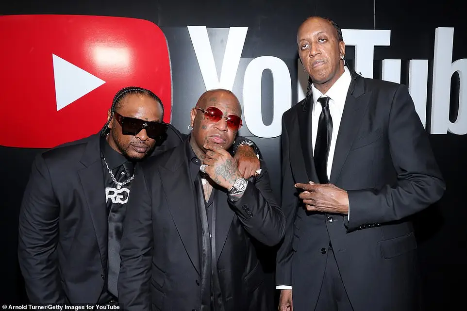 Two-time Grammy winner DJ Jazzy Jeff (L) caught up with Birdman (M) and his Cash Money Records co-founder Ronald 'Slim' Williams (R) at the ceremony