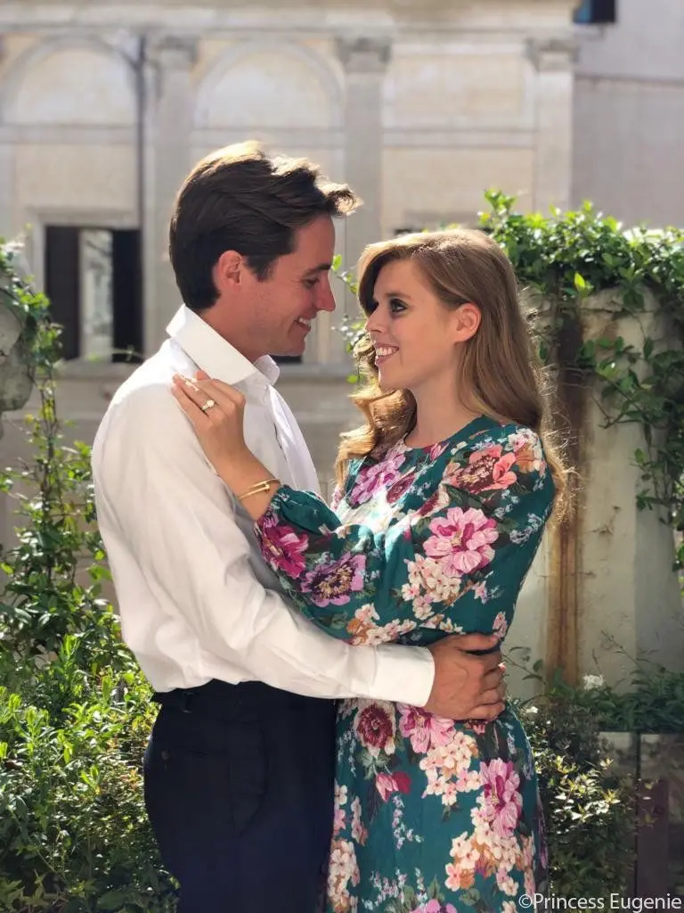 Princess Beatrice and Edoardo Mapelli Mozzi on their engagement