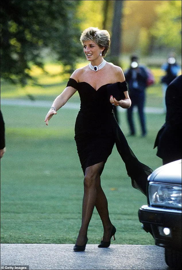 Princess Diana wore the the iconic black number which is now known as the revenge dress, designed by Christina Stambolian, on June 29, 1994, to the Serpentine Gallery