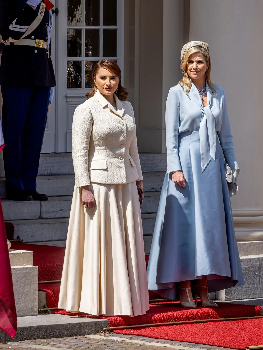 queen maxima blue dress