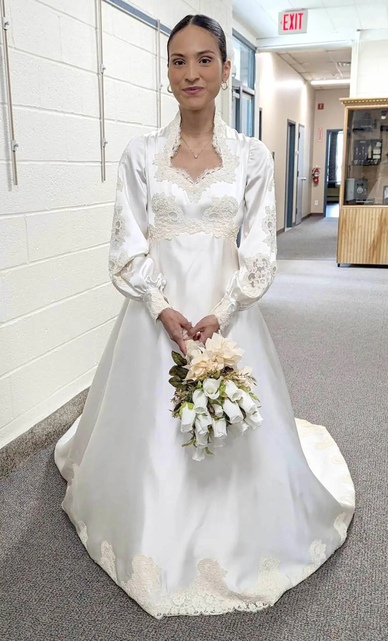 Wedding dress librarian ( Photo by Adele Puccio )