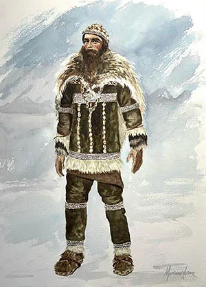 Upper Paleolithic decorated tailored clothing is a visual representation ( image credit Mariana Ariza ).