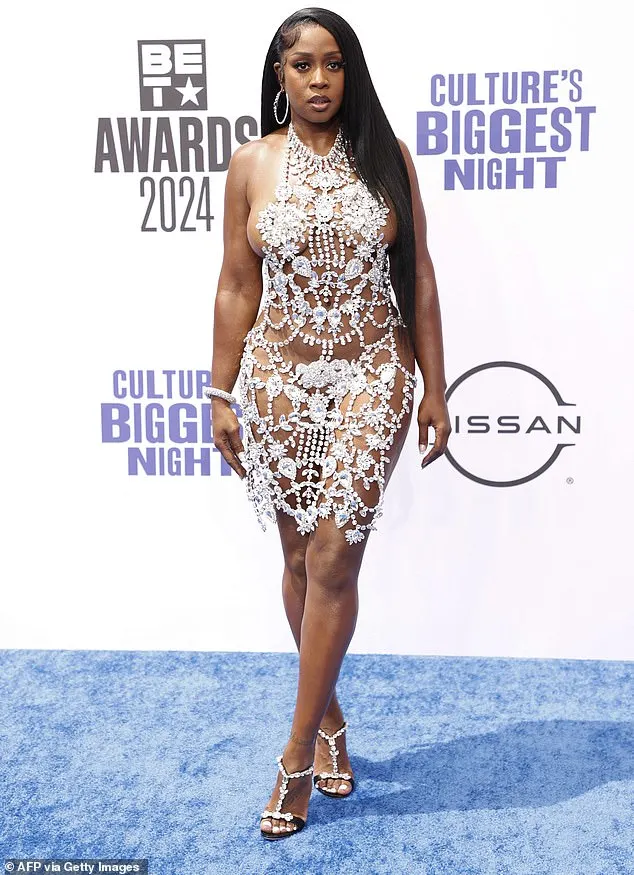 Other celebrities also graced the red carpet, including Remy Ma, who left little to the imagination in a see-through, bedazzled minidress