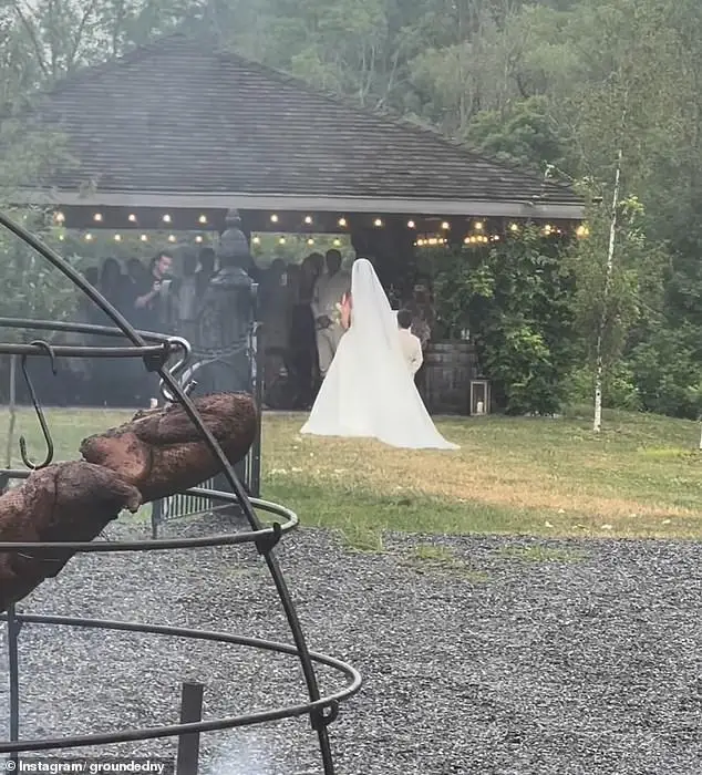 Eva Amurri looked breathtaking in an elegant wedding dress in a candid video from her nuptials to Ian Hock last week