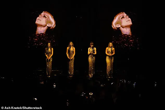 Sarah's vocals are also featured during their rendition of iconic hit The Promise, and she is shown in old footage singing on the screen, while Nadine, Cheryl, Kimberley and Nicola turned to face their backs to the audience