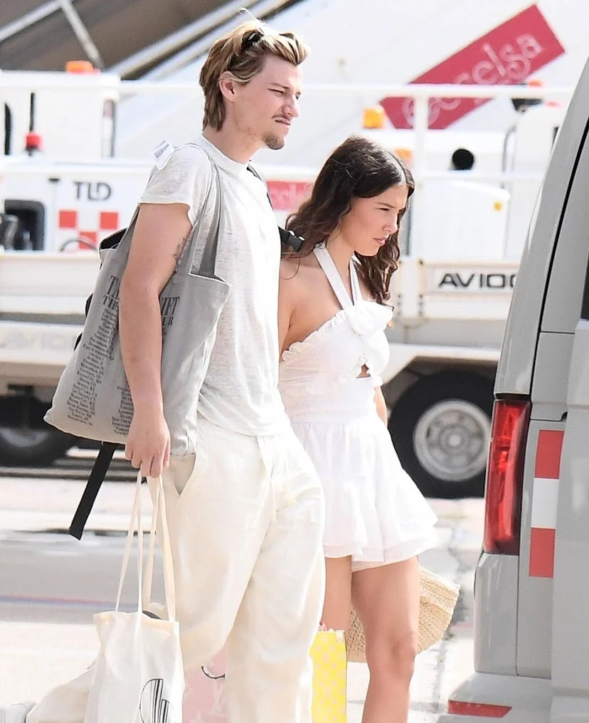 Jake Bongiovi and Millie Bobby Brown leaving their honeymoon.