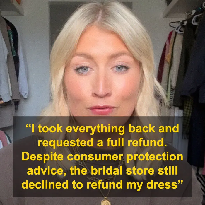 Influencer Accuses Bridal Shop Of Sending A “Dirty” Dress, Gets Reality Check And Legal Battle