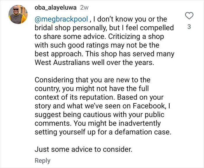 Influencer Accuses Bridal Shop Of Sending A “Dirty” Dress, Gets Reality Check And Legal Battle