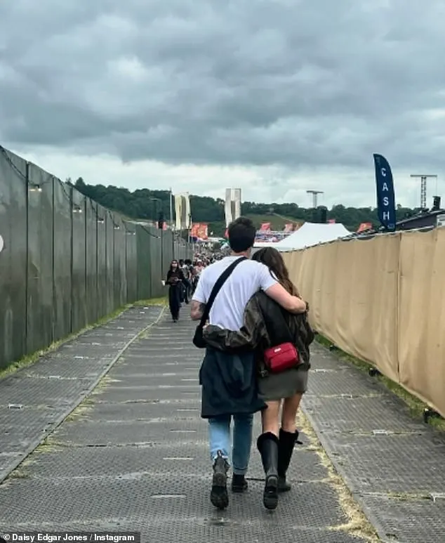 The last photo saw Daisy cosying up to her photographer boyfriend Ben Seed, who she has been dating since the beginning of the year