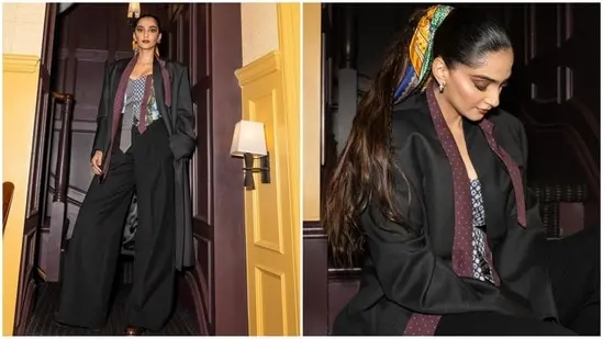 Sonam Kapoor codifies power-dressing with a beautiful Moschino clothing. ( Instagram/@rheakapoor )