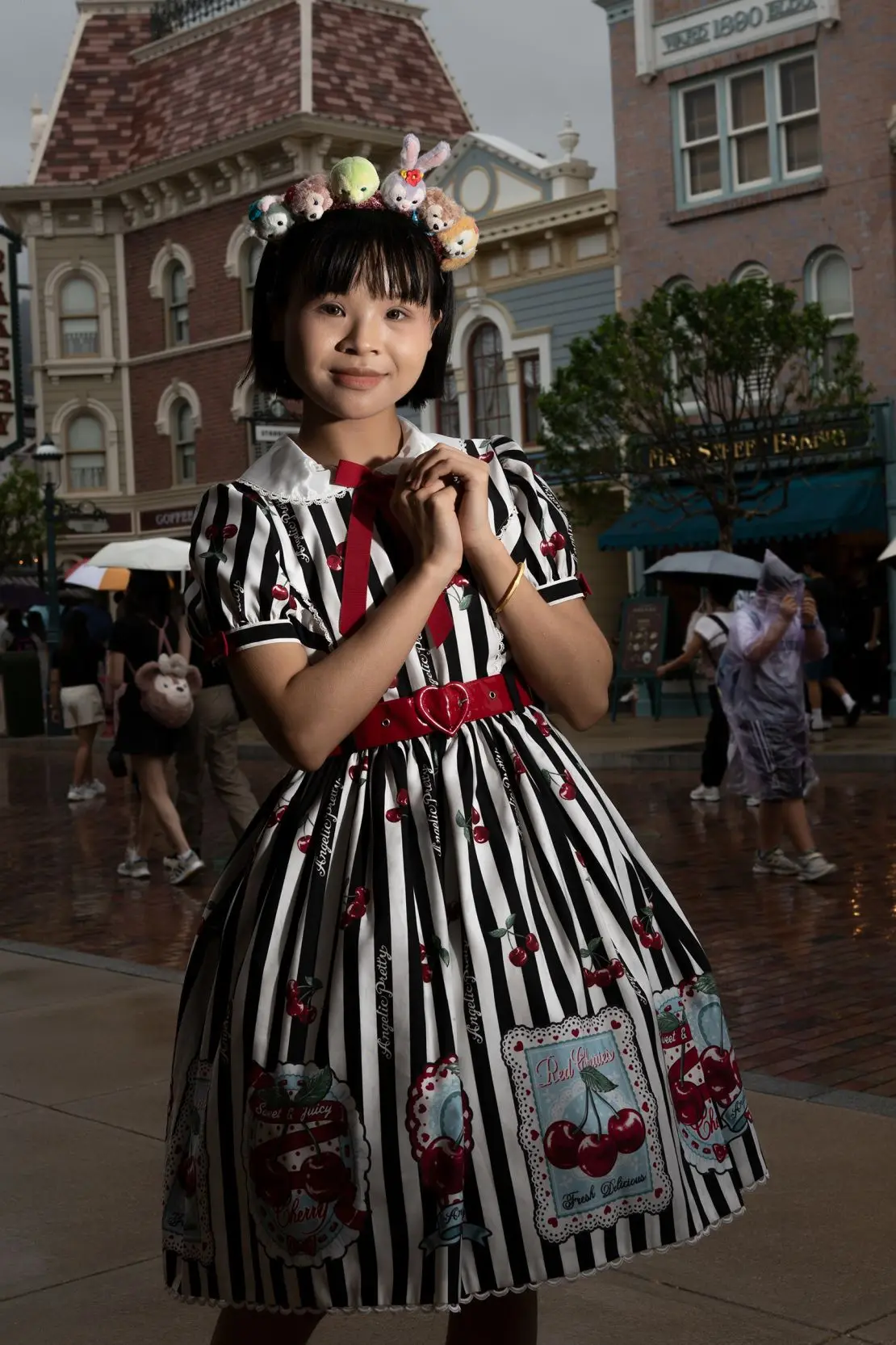 Linda Lee, 26, adds a Disney touch to her Lolita outfit with a 