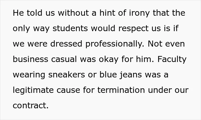 Teacher Banned From Wearing Sneakers Due To Dress Code, Responds With Goth Platform Boots