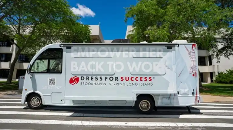 The new Dress For Success mobile unit makes stops at...