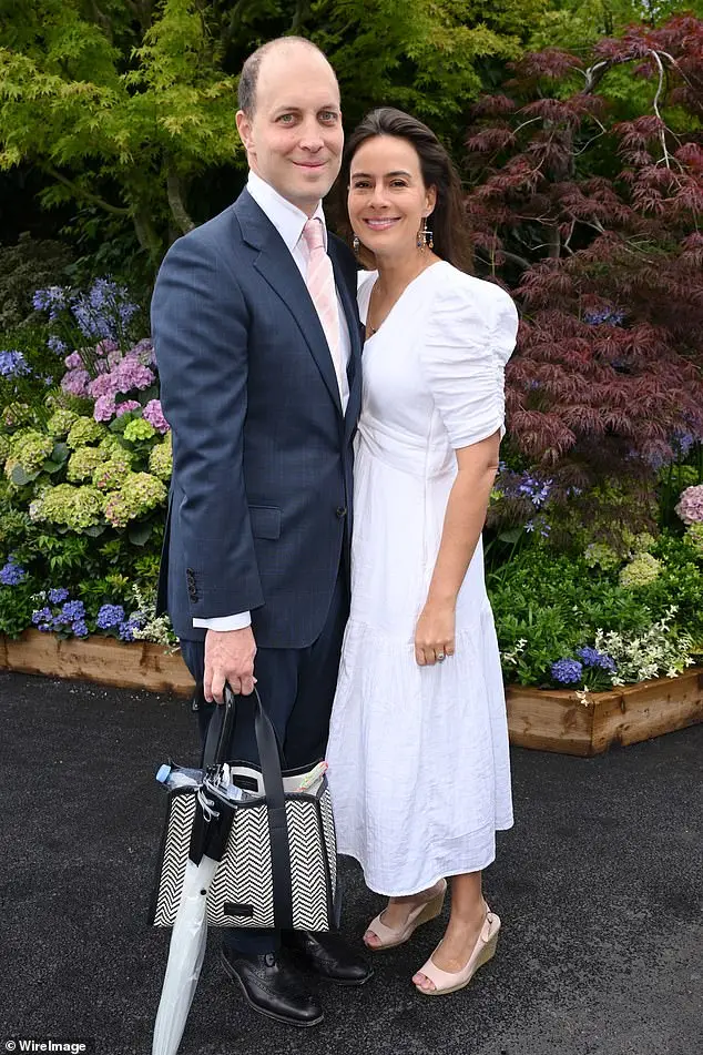 Pictured: Sophie Winkleman seen wearing a white tiered summer dress by ME&EM at Wimbledon this weekend