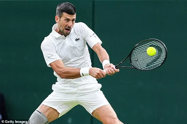 Day eight of the tennis tournament will see legendary player Novak Djokovic (pictured Saturday) take on Holger Rune on Centre Court