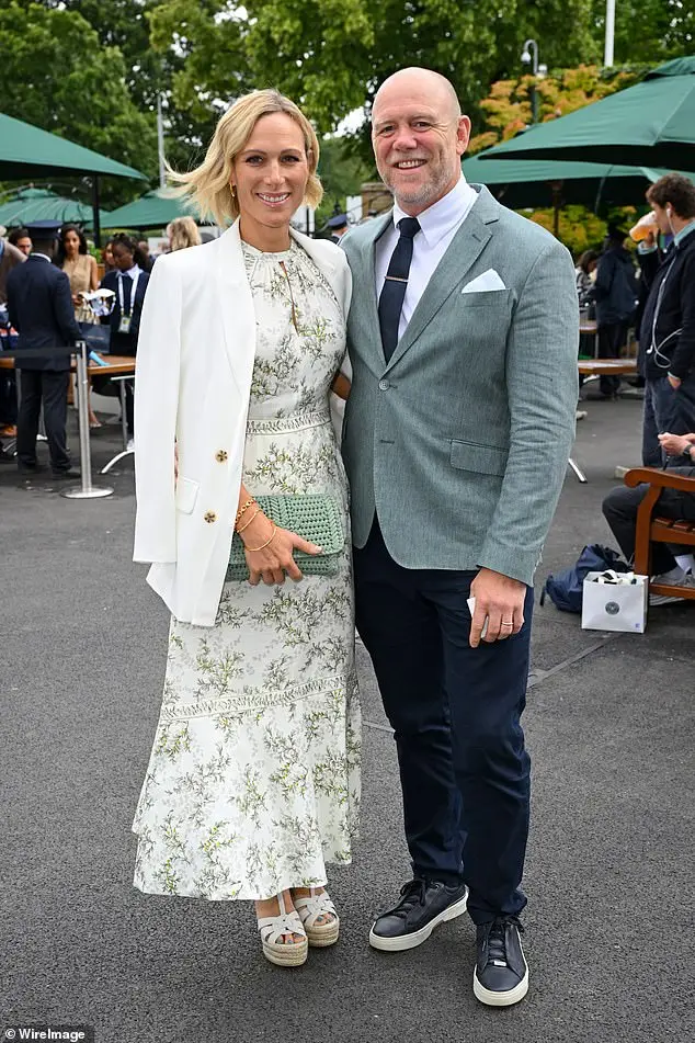 Zara Tindall and husband Mike put on a cosy display before watching the tennis