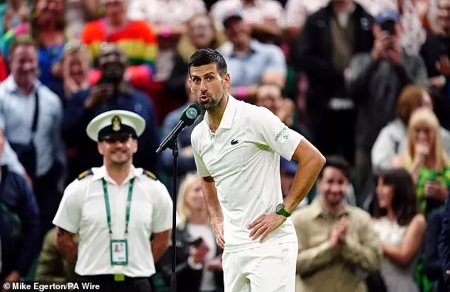 Novak Djokovic took aim at the Centre Court crowd on Monday, accusing them of disrespecting him