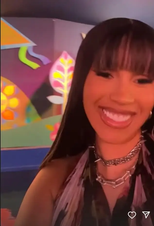 Later, while on a ride, Cardi B filmed a selfie video and then panned to show Offset sitting next to her