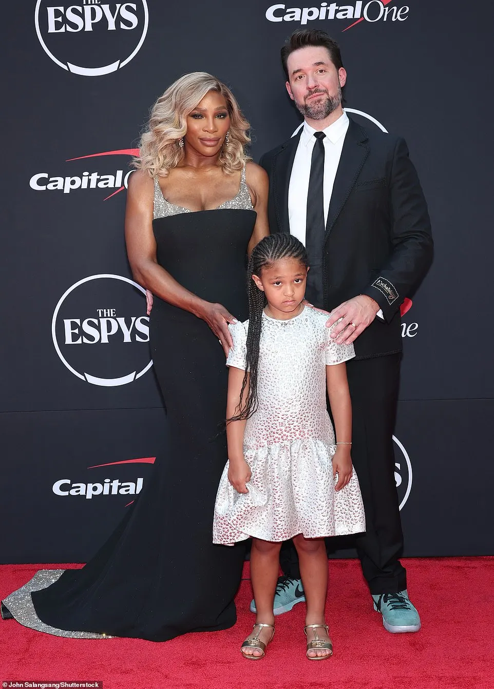 She was joined by her husband, Reddit co-founder Alexis Ohanian, 41, and their six-year-old daughter Alexis Olympia