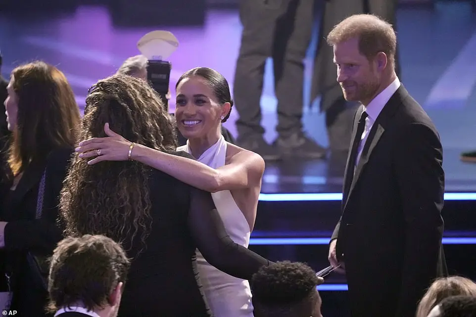 Prince Harry, 39, was honored with the Pat Tillman Award for Service for his Invictus Games work at the glitzy event. He was joined by wife Meghan Markle