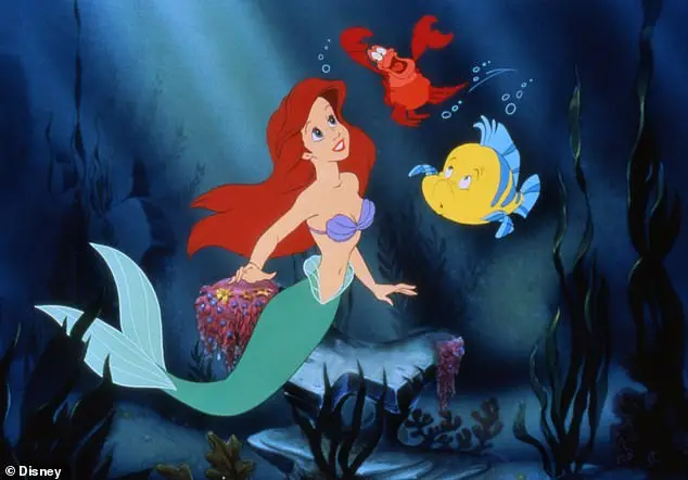 Halsey's ensemble on Thursday channeled from Disney's The Little Mermaid (seen above)