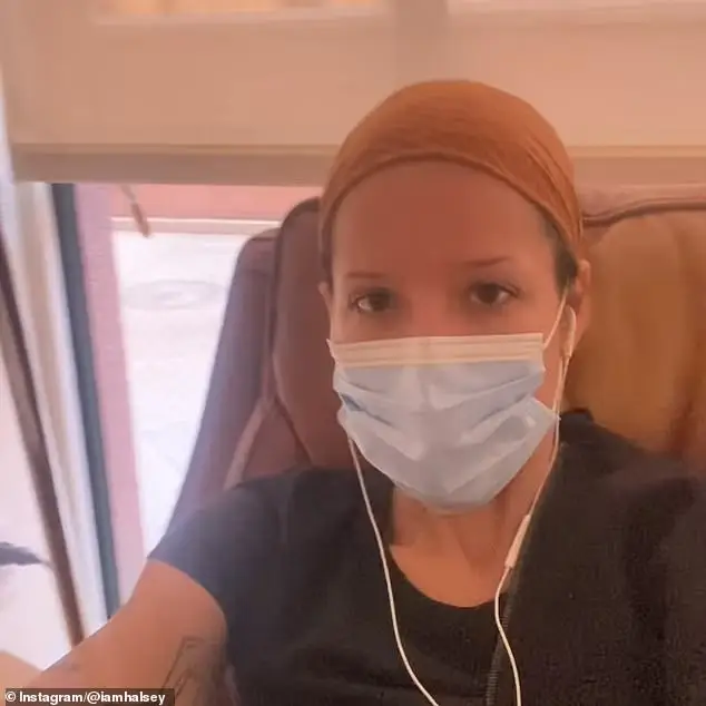 'Long story short, I'm lucky to be alive,' she wrote in the caption. 'Short story long, I wrote an album.' Halsey also tagged both The Leukemia & Lymphoma Society and the Lupus Research Alliance in her post