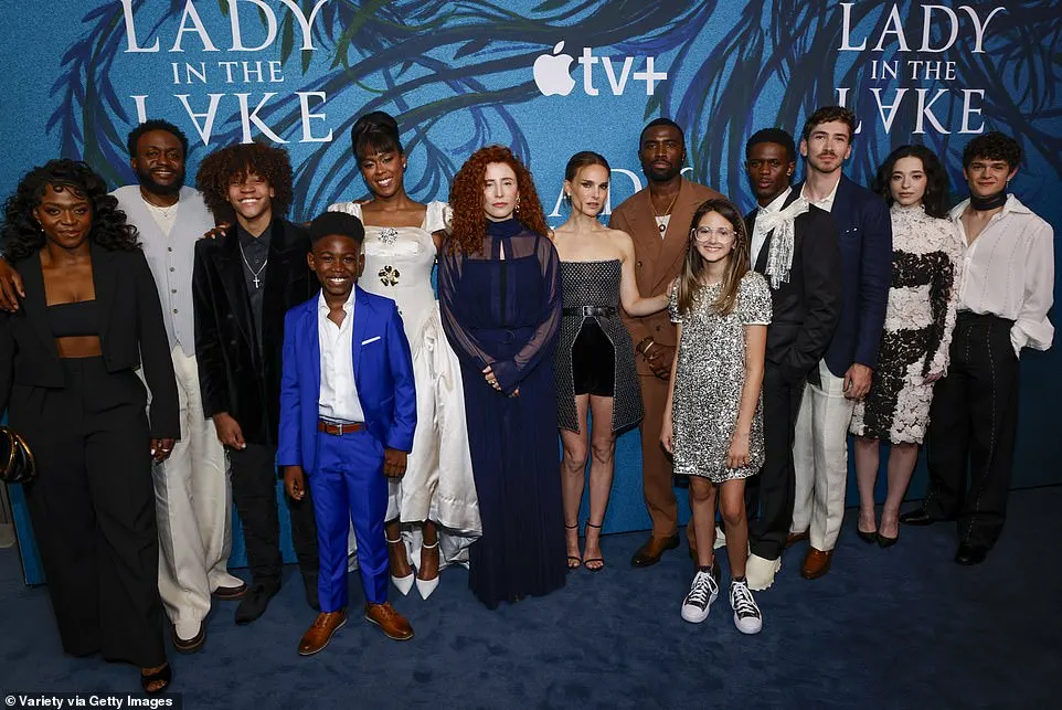 The cast and director Alma Har¿el gathered for a photo op; L-R Jennifer Mogbock, Byron Bowers, Tyrik Johnson, Samir Royal Corbin, Moses Ingram, Alma, Natalie, Y'lan, Bianca Belle, Josiah Cross, Dylan Arnold, Mikey Madison and Noah Jupe