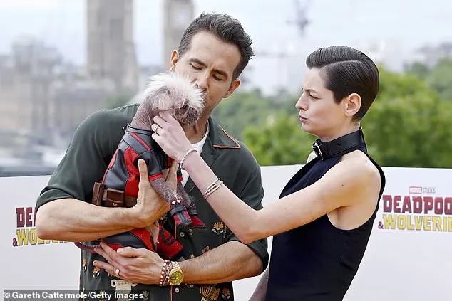 Emma, Ryan, 47, and Hugh, 55, were joined in their images by Pug and Chinese Crested Dog mix Peggy,who received the title of Britain's Ugliest Dog in 2023