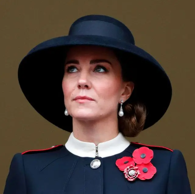 london, united kingdom november 14 embargoed for publication in uk newspapers until 24 hours after create date and time catherine, duchess of cambridge attends the annual remembrance sunday service at the cenotaph on november 14, 2021 in london, england photo by max mumbyindigogetty images