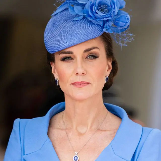 windsor, england june 13 catherine, duchess of cambridge attends the order of the garter service at st georges chapel on june 13, 2022 in windsor, england the order of the garter is the oldest and most senior order of chivalry in britain, established by king edward iii nearly 700 years ago photo by poolsamir husseinwireimage