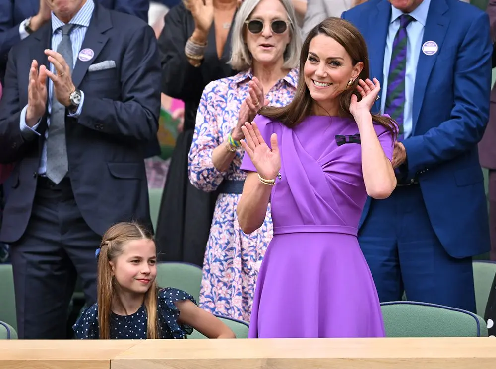 Princess Kate and Princess Charlotte at Wimbledon