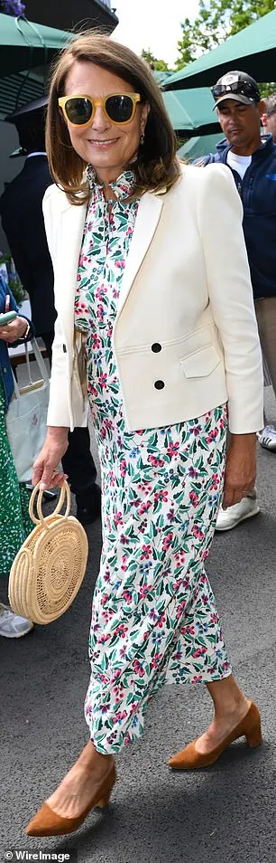 Carole Middleton wore the brand's 'Irina' tropical print floral dress to Wimbledon 2024