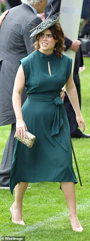 Eugenie donned the 'Mia' silk-satin midi to Royal Ascot in 2019