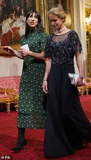 Samantha wears Cefinn for the State Banquet at Buckingham Palace in 2023