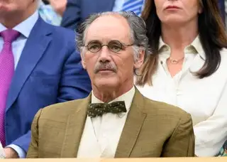 Image may contain Mark Rylance Accessories Formal Wear Tie Adult Person Glasses Wedding Face Head and Photography