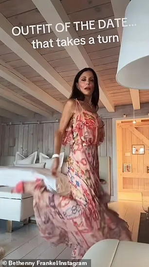 The 53-year-old RHONY alum twirled around in her five-bedroom Bridgehampton home modeling the summery frock