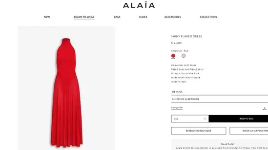 Kim Kardashian's dress price. (maison-alaia.com)