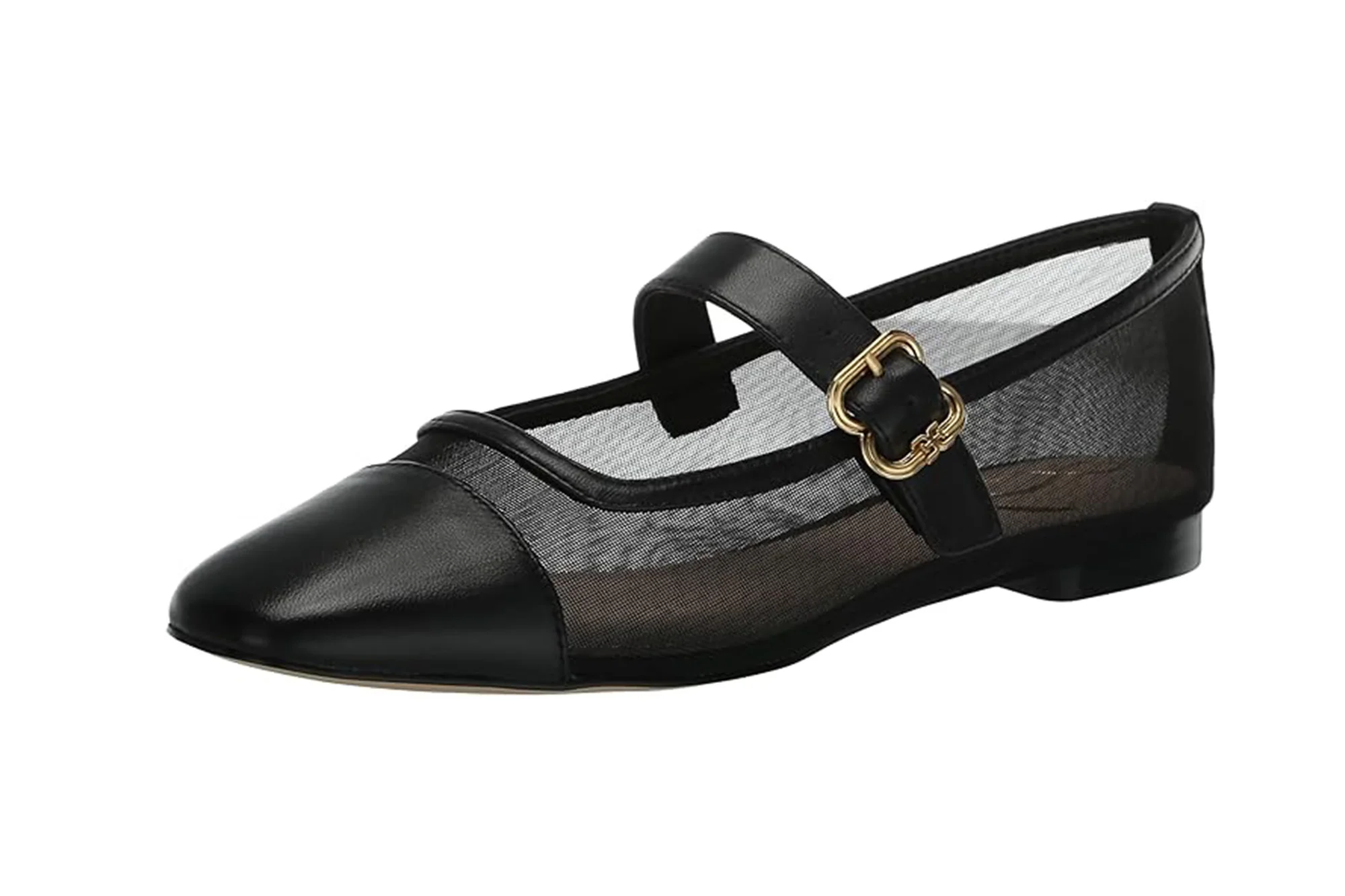 A mesh ballet flat