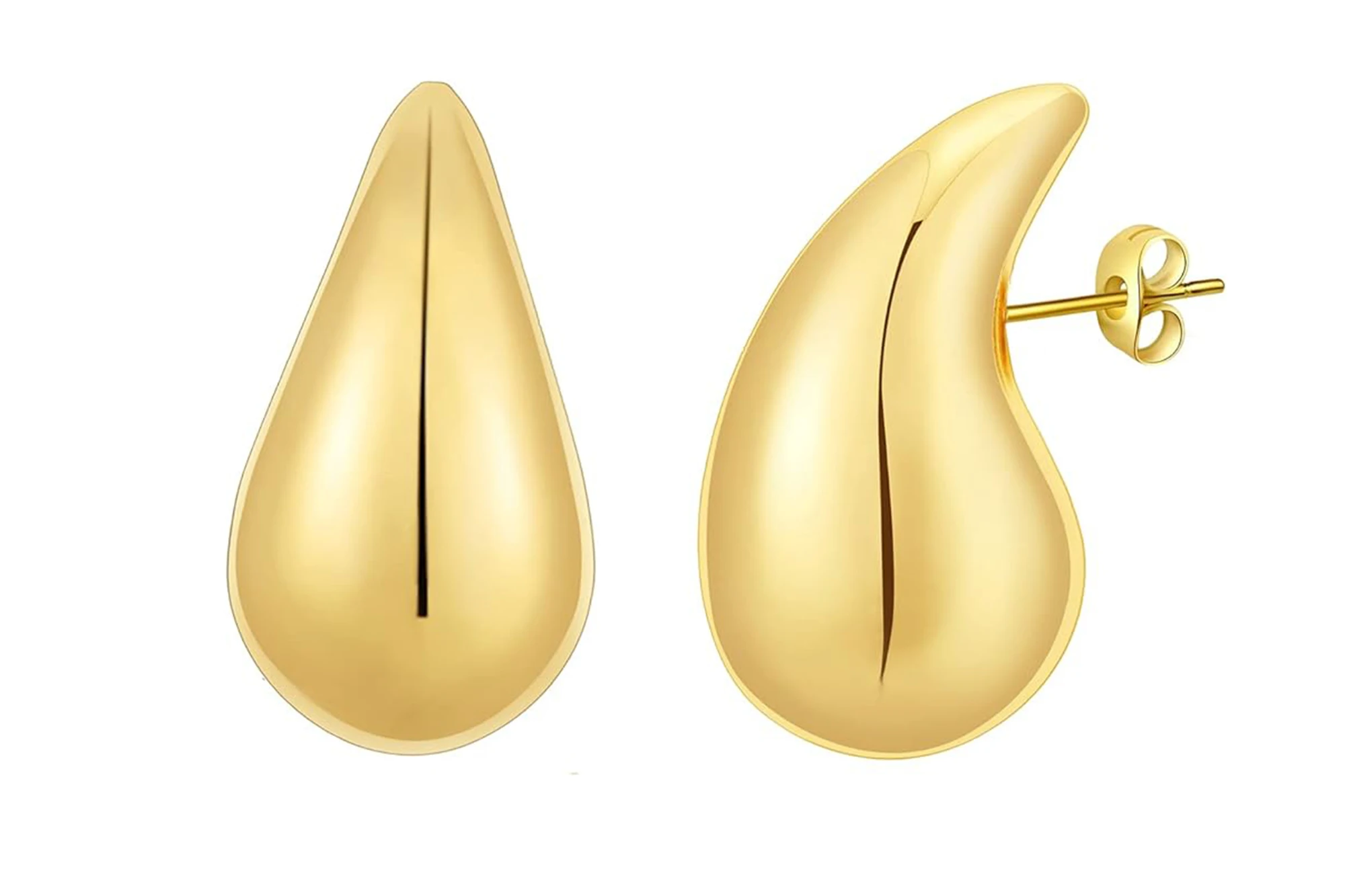 Apsvo Chunky gold earrings