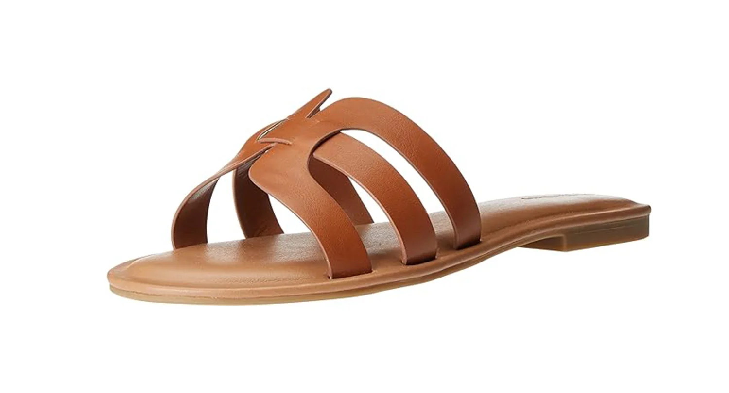 A brown sandal