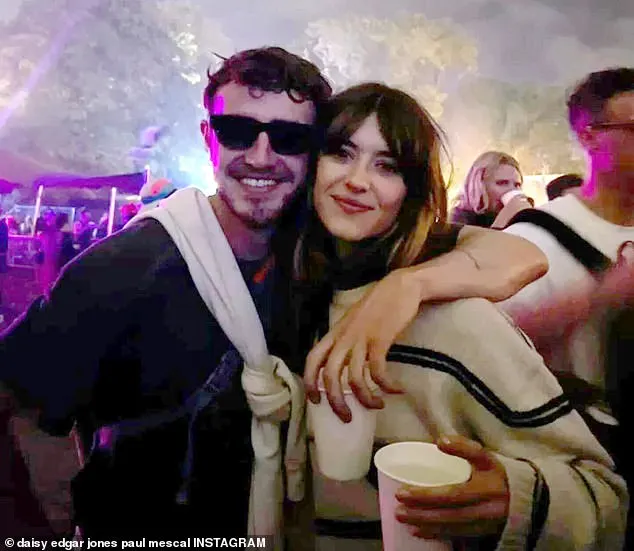 It comes after Daisy lifted the lid on her sweet relationship with her close friend and co-star Paul Mescal, 28, (pictured together at Glastonbury Festival last month)