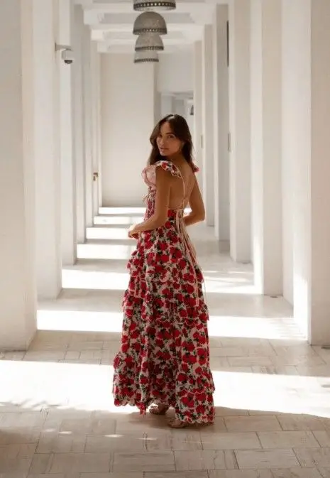 ALB floral maxi dress