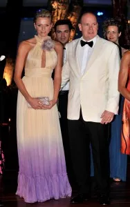 MONTE CARLO, MONACO - AUGUST 01: (L-R) Charlene Wittstock and Prince Albert II of Monaco attend the 60th Monte Carlo Red Cross Ball on August 1, 2008 in Monte Carlo, Monaco. (Photo by Pascal Le Segretain/Getty Images)