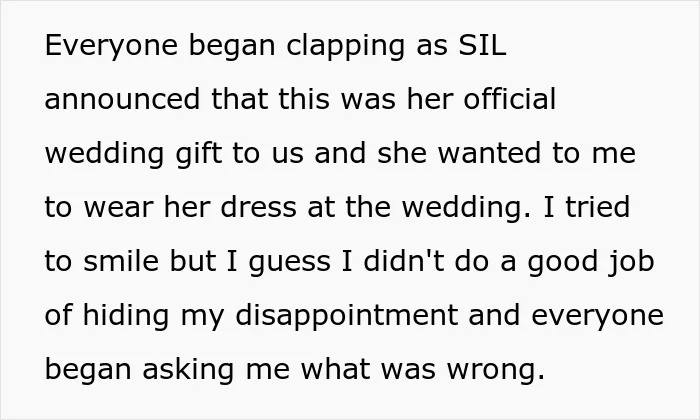 Bride Leaves Fiancé After His Family Tries To Make Her Wear His Sister's Wedding Dress