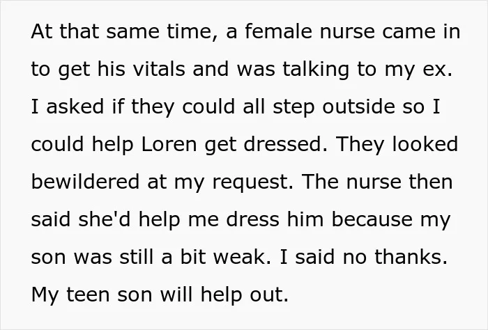 Man Tells Everyone To Leave So 9YO Son Could Dress Up, Gets Called Out By Nurse And Ex-Wife