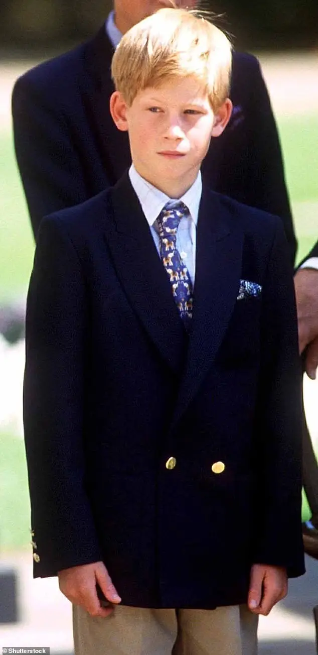 Following in the footsteps of his older brother, Prince Harry was also spotted in a suit many times during his youth (seen in 1995)