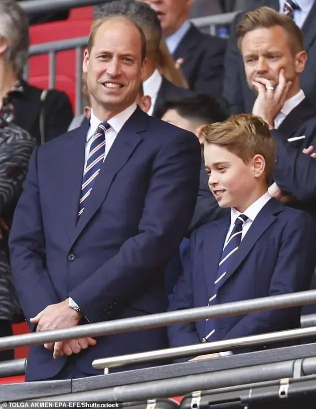 Prince William and Prince George opted for similar suits at the FA Cup Final in Manchester in May, 2024